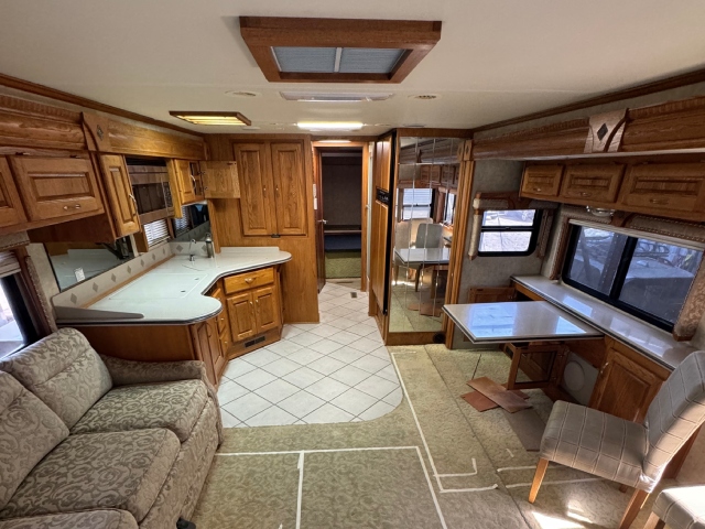 41 ft Full RV Renovation before and after photo