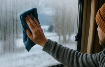 How to stop condensation on rv windows in winter?