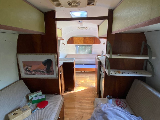 Travel Trailer to Summer Cabin Transformation before and after photo