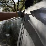 Vintage Airstream windows resealing LA