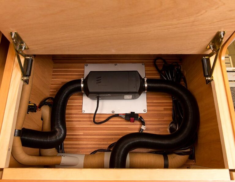 Installing diesel heater in a camper trailer - RV Repair by Custom way ...