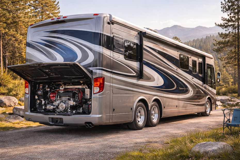 Diesel pusher. What is a diesel pusher motorhome?