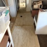 floor replacement after water damage in travel trailer new plywood