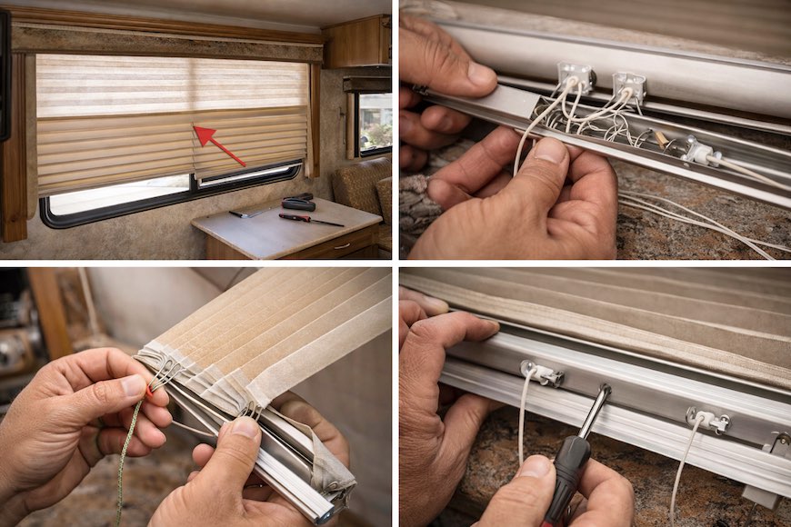 How to fix rv blinds?