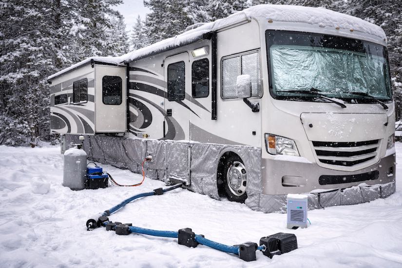 How to live in a motorhome in winter?