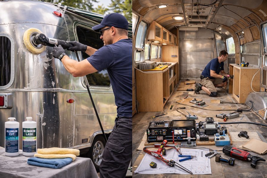 How to refurbish an Airstream trailer?