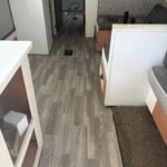 linoleum flooring in travel trailer 3
