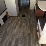 linoleum flooring in travel trailer 6