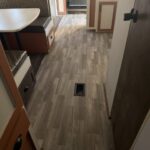 linoleum flooring in travel trailer la california