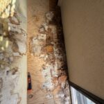 water damage floor in travel trailer