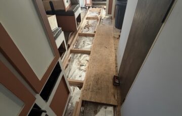 water damage flooring replacement