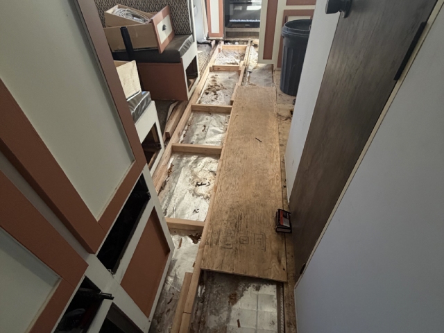water damage flooring replacement
