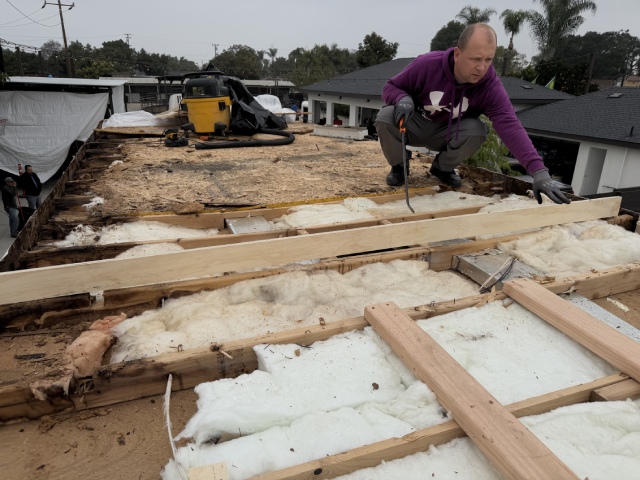40 ft Trailer Roof Restoration After Water Damage Custom Way rv repair shop