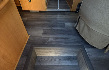 New Vinyl Plank Flooring in a Ford E-450