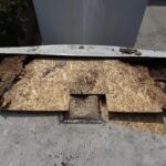 Water damage roof trailer 40-ft