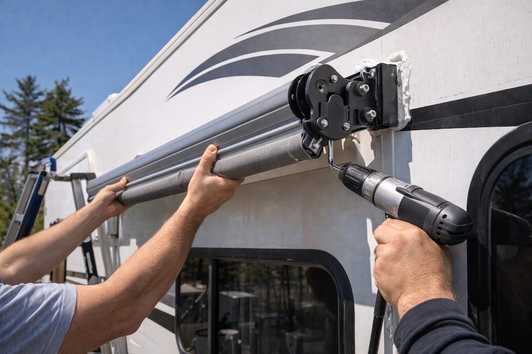 How to install an awning on an rv? - RV Repair by Custom way in California