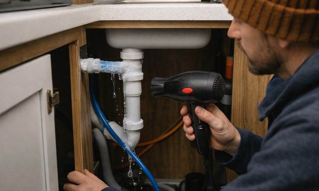 what to do if pipes are frozen in rv