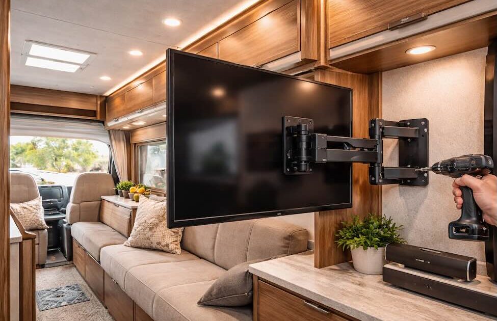 Installing a TV Mount in an RV