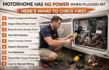 Motorhome Has No Power When Plugged In? Here’s What To Check First