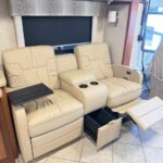 new recliner in Class A RV Interior Remodel 2