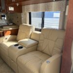 new recliner in Class A RV Interior Remodel 2
