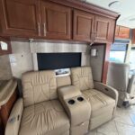 new recliner in Class A RV Interior Remodel 2