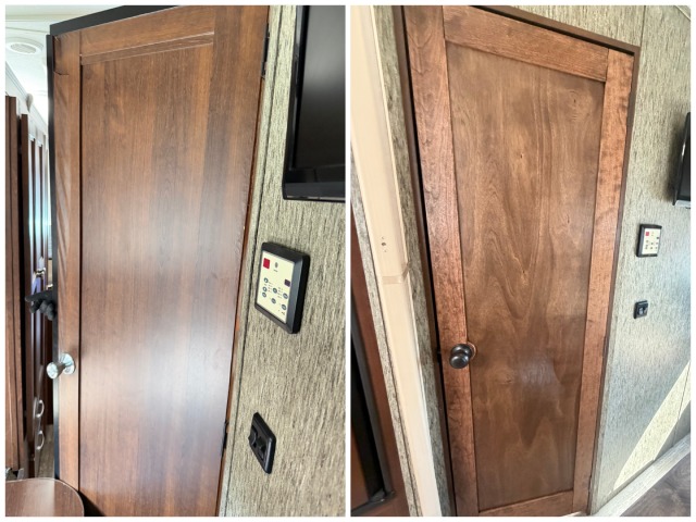 RV Interior Wood Door Build and Installation Custom Way