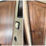 RV Interior Wood Door Build and Installation Los Angeles