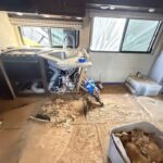 plywood replacement and vinyl plank flooring installation in rv