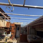 process of Repair Damaged RV Roof on Four Winds Fun Mover