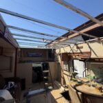 process of Repair Damaged RV Roof on Four Winds Fun Mover