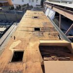 process of Repair Damaged RV Roof on Four Winds Fun Mover