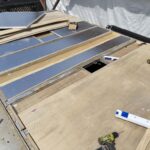 process of Repair Damaged RV Roof on Four Winds Fun Mover