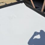 process of Repair Damaged RV Roof on Four Winds Fun Mover Los Angeles