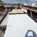 process of Repair Damaged RV Roof on Four Winds Fun Mover Los Angeles
