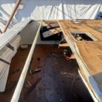 process of Repair Damaged RV Roof on Four Winds Fun Mover