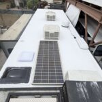 process of Repair Damaged RV Roof on Four Winds Fun Mover Los Angeles
