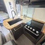 Butcher Block Countertop Installation in Travel Trailer