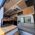 Compact Kitchen with Foldable Dining Tables