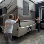 RV fresh water tank sanitizing