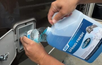 Sanitizing an RV Fresh Water Tank
