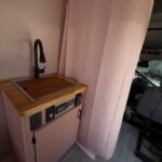 Ford Transit Van RV Conversion custom kitchen interior, Los Angeles