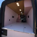 Ford Transit Van RV Conversion interior storage, California
