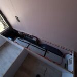 Ford Transit Van RV Conversion storage compartments, Custom Way Repair Shop