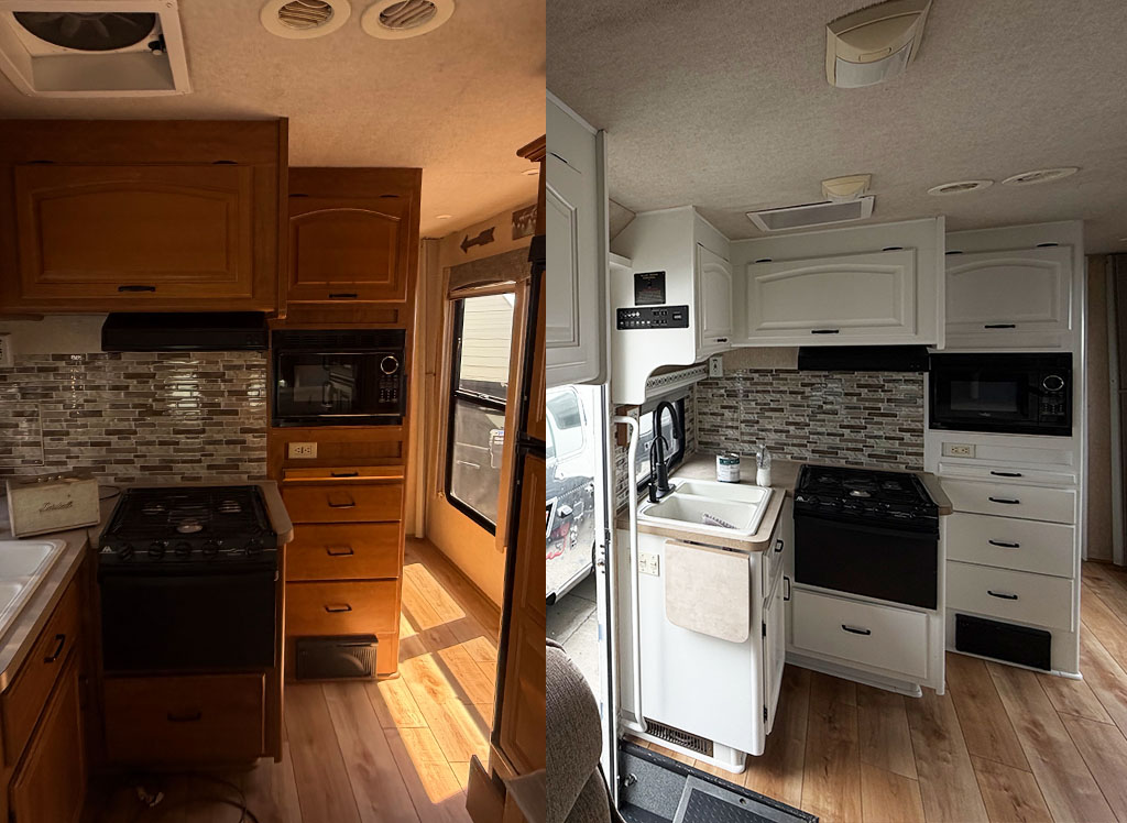 White RV Interior Paint Colors How Light Colors Transform Small Spaces