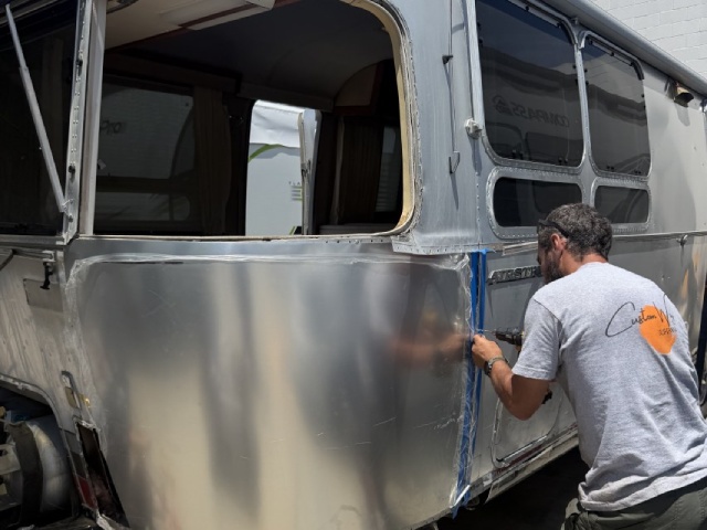 Airstream Classic Body Repair in Los Angeles