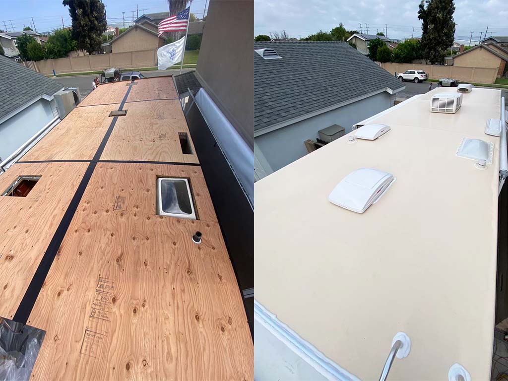 RV roof membrane replacement cost