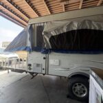 before pop up trailer roof repair