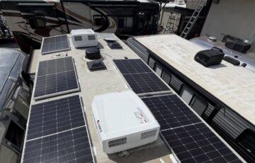Complete RV Solar Panel Installation on the Roof