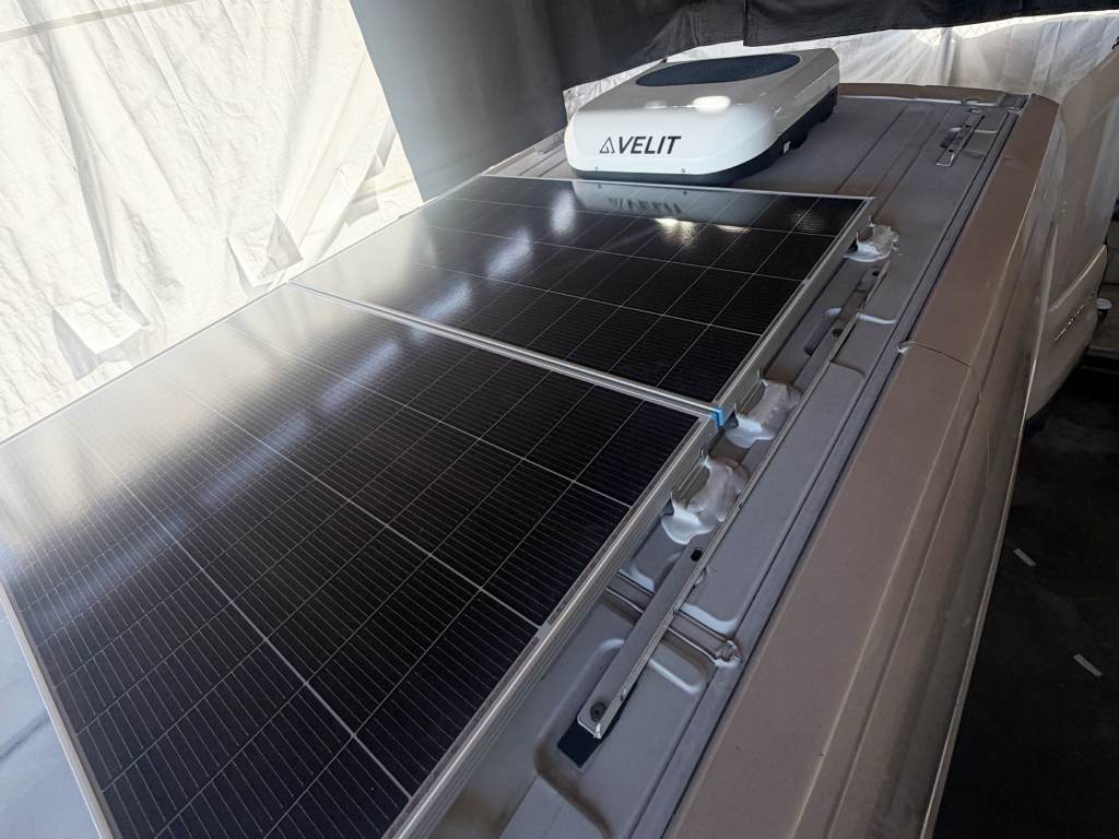 RV Solar Installation Ford Transit